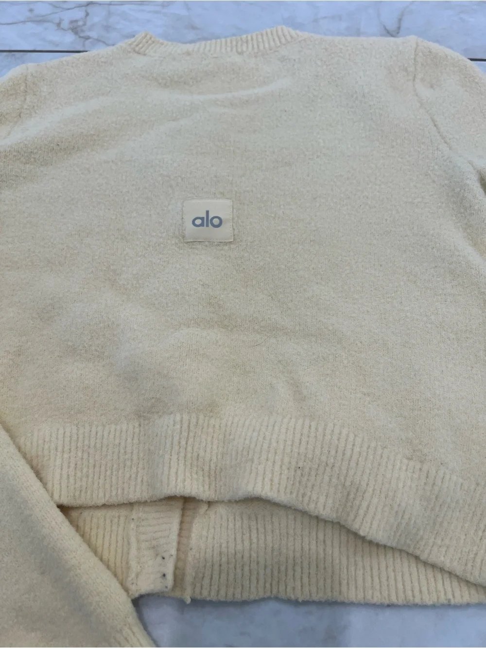 Alo Yoga Candelight Yellow Snuggle Up Sweater Set Size Small